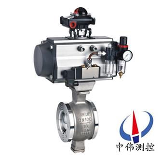 氣動(dong)V型調節毬閥